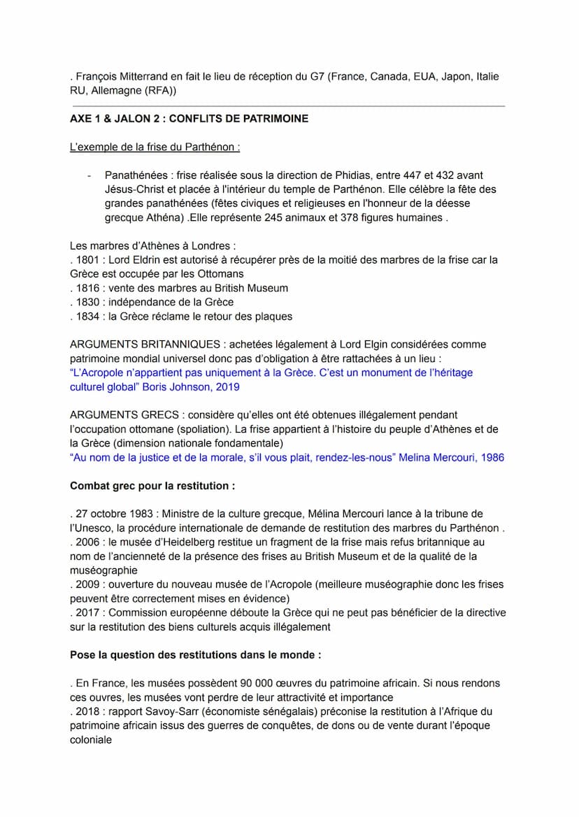 Thème VI: Identifier, valoriser et gérer le patrimoine - HGGSP
. Patrimonium: "héritage du père" ⇒ € des biens hérités de ses ascendants, il