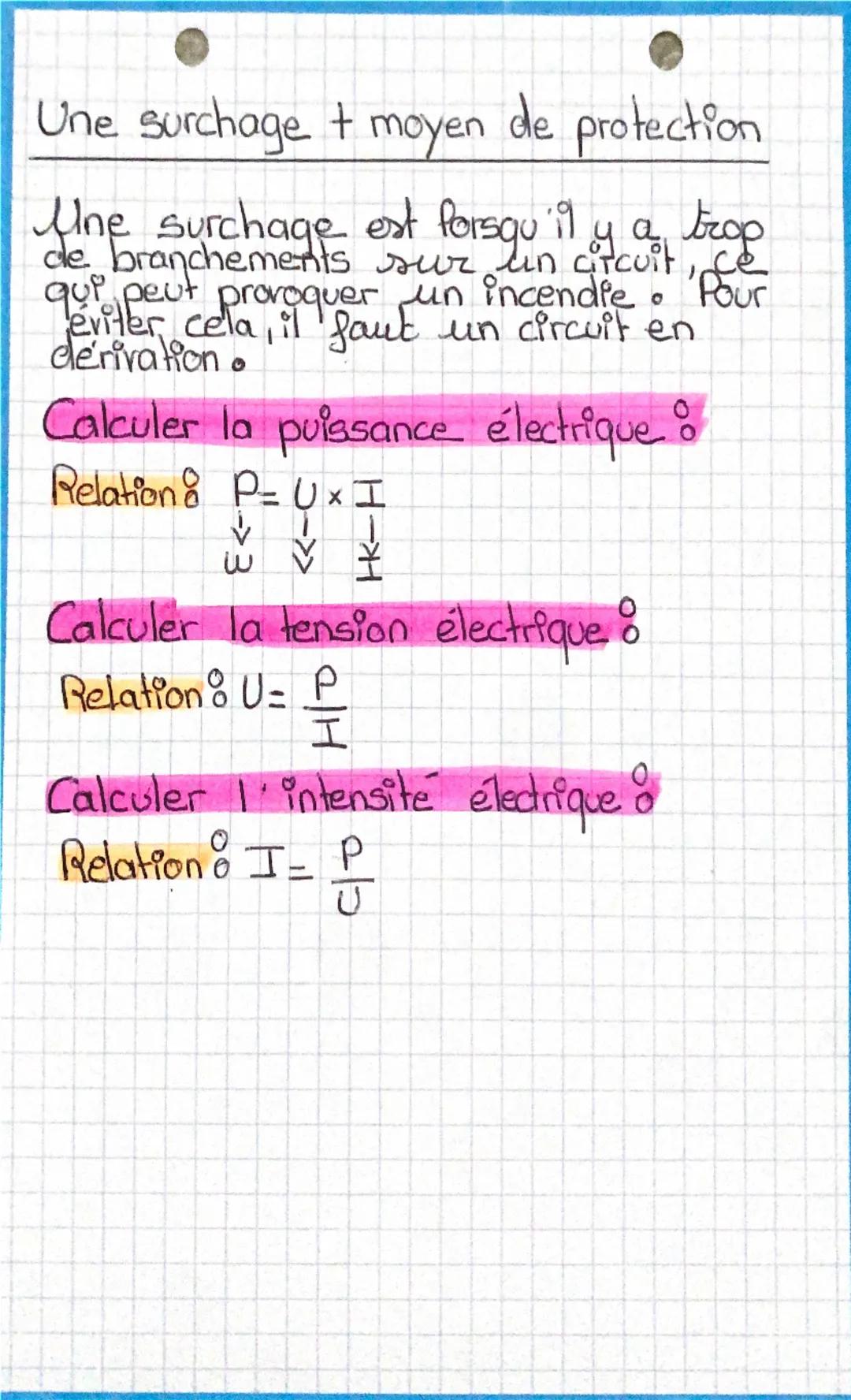 # Physique
# Chimie
Les vitesses de réaction 500
Essance d'une installo
Grandeur mesurée Unité de mesure
et symbole
500 Puissance P
et symbo