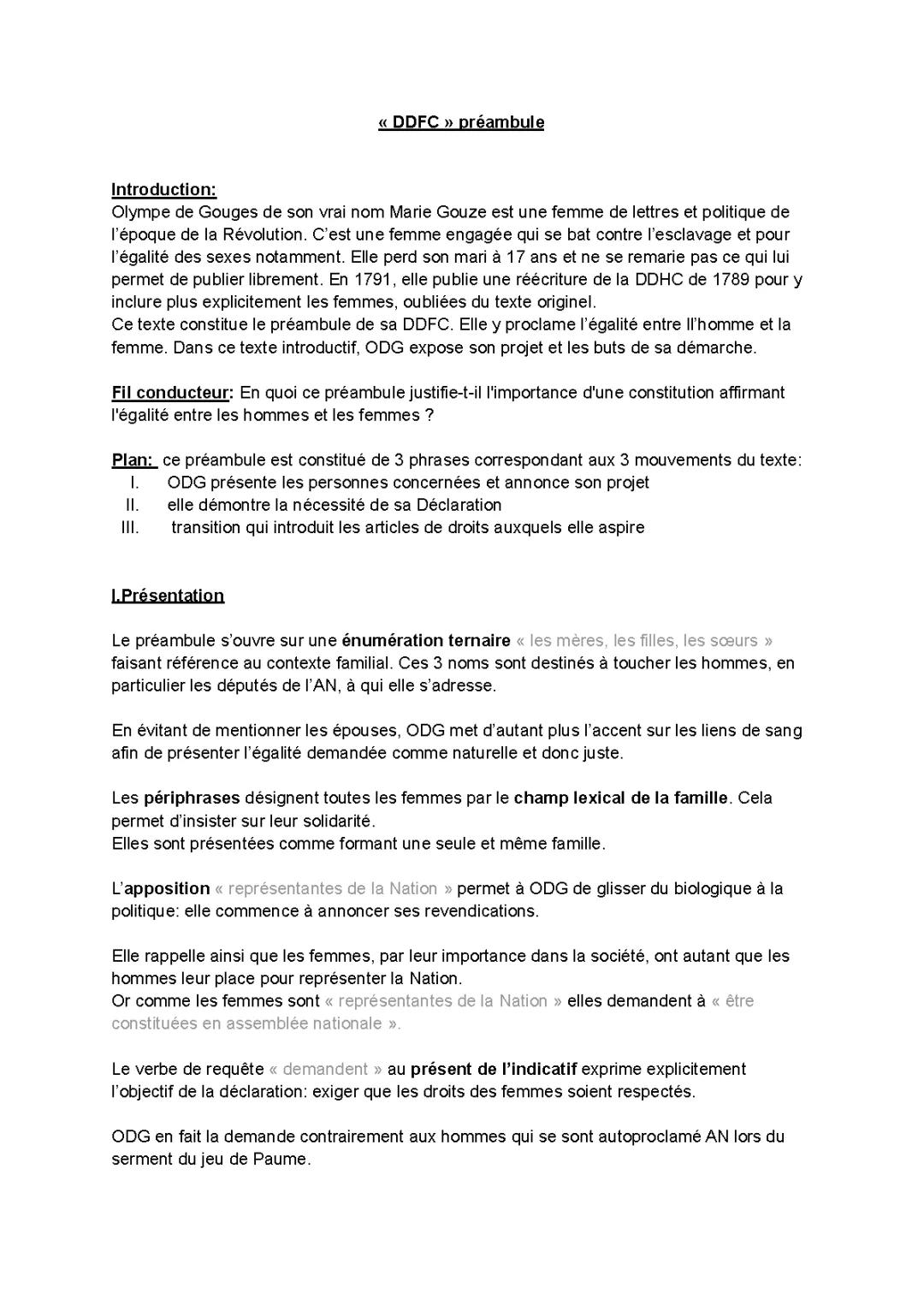 Pourquoi l'égalité hommes-femmes était importante pendant la Révolution française