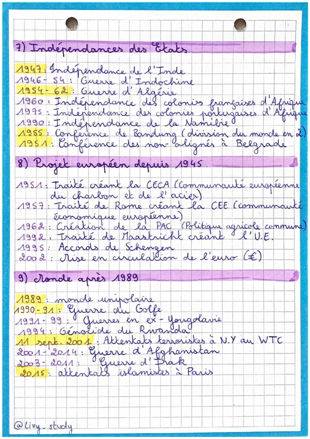 brevet
histoire
-Dakes &
1) леге
Guerre mondiale (1914-1918)
(28 juillet) 1914: début de la guerre
avril 1915 - juillet 1916: génocide des a