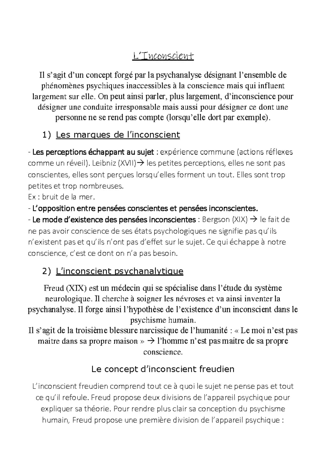 L'Inconscient
