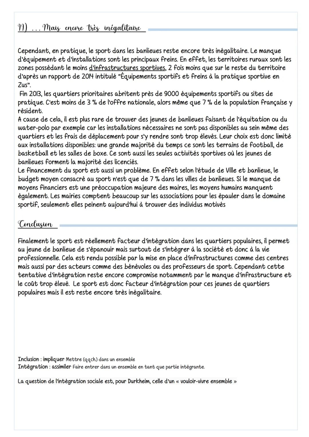 
<p>Le sport est-il un facteur d'intégration sociale pour les jeunes de quartiers populaires?</p>
<h2 id="introduction">Introduction</h2>
<p