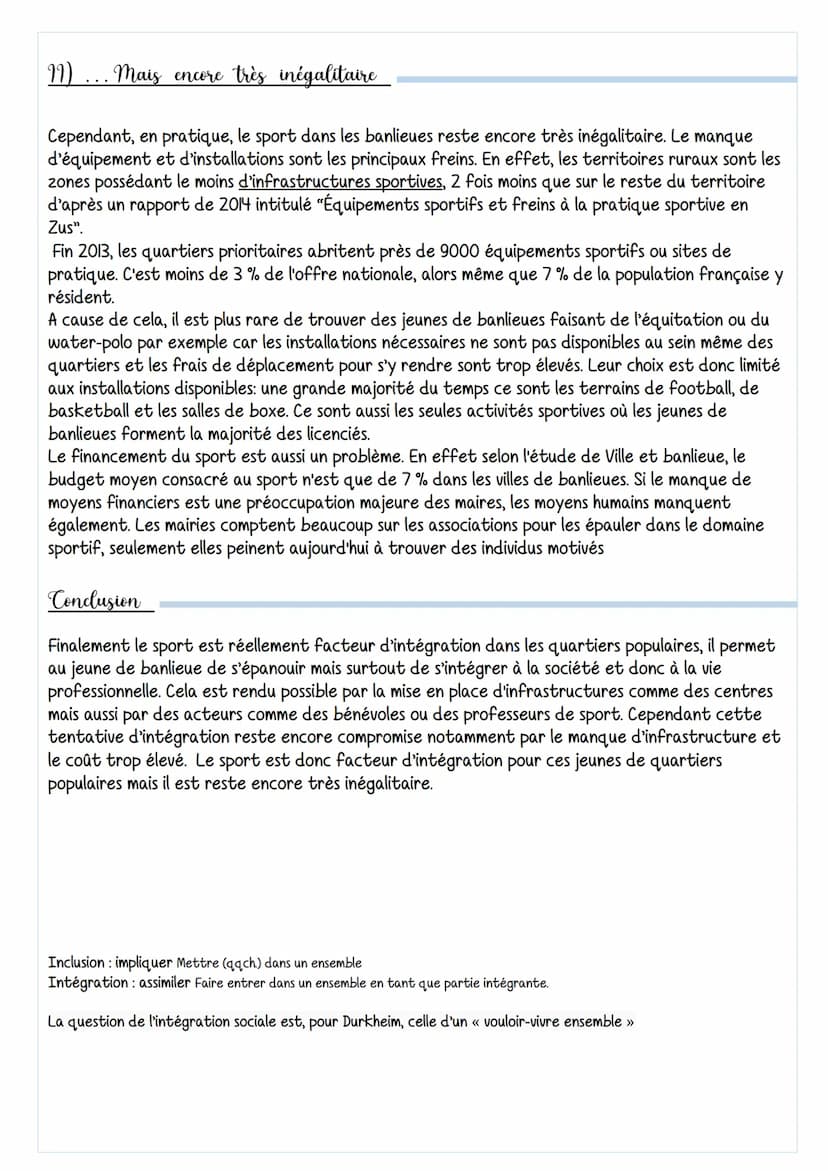 
<p>Le sport est-il un facteur d'intégration sociale pour les jeunes de quartiers populaires?</p>
<h2 id="introduction">Introduction</h2>
<p
