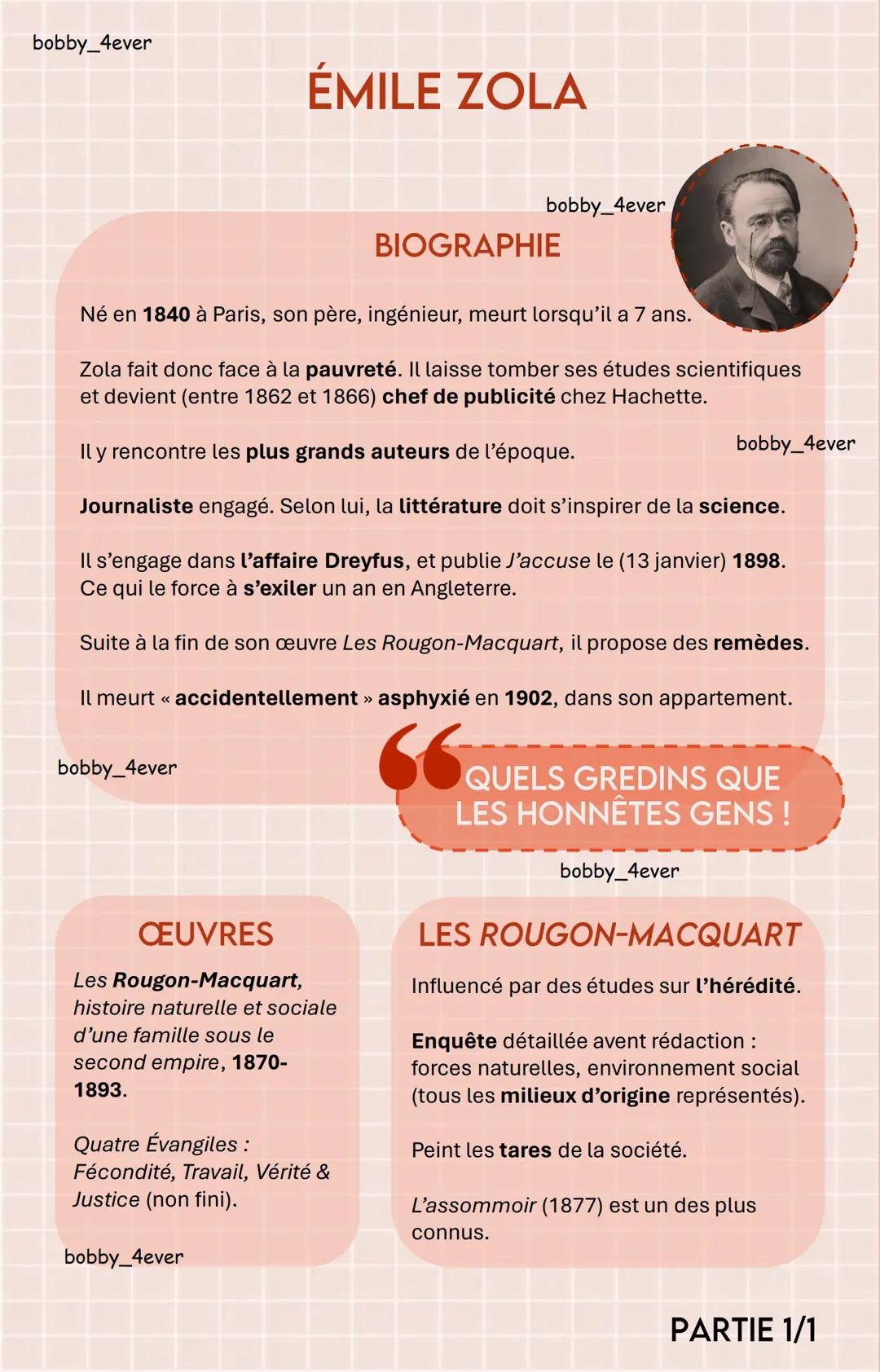 Biographie d'Emile Zola