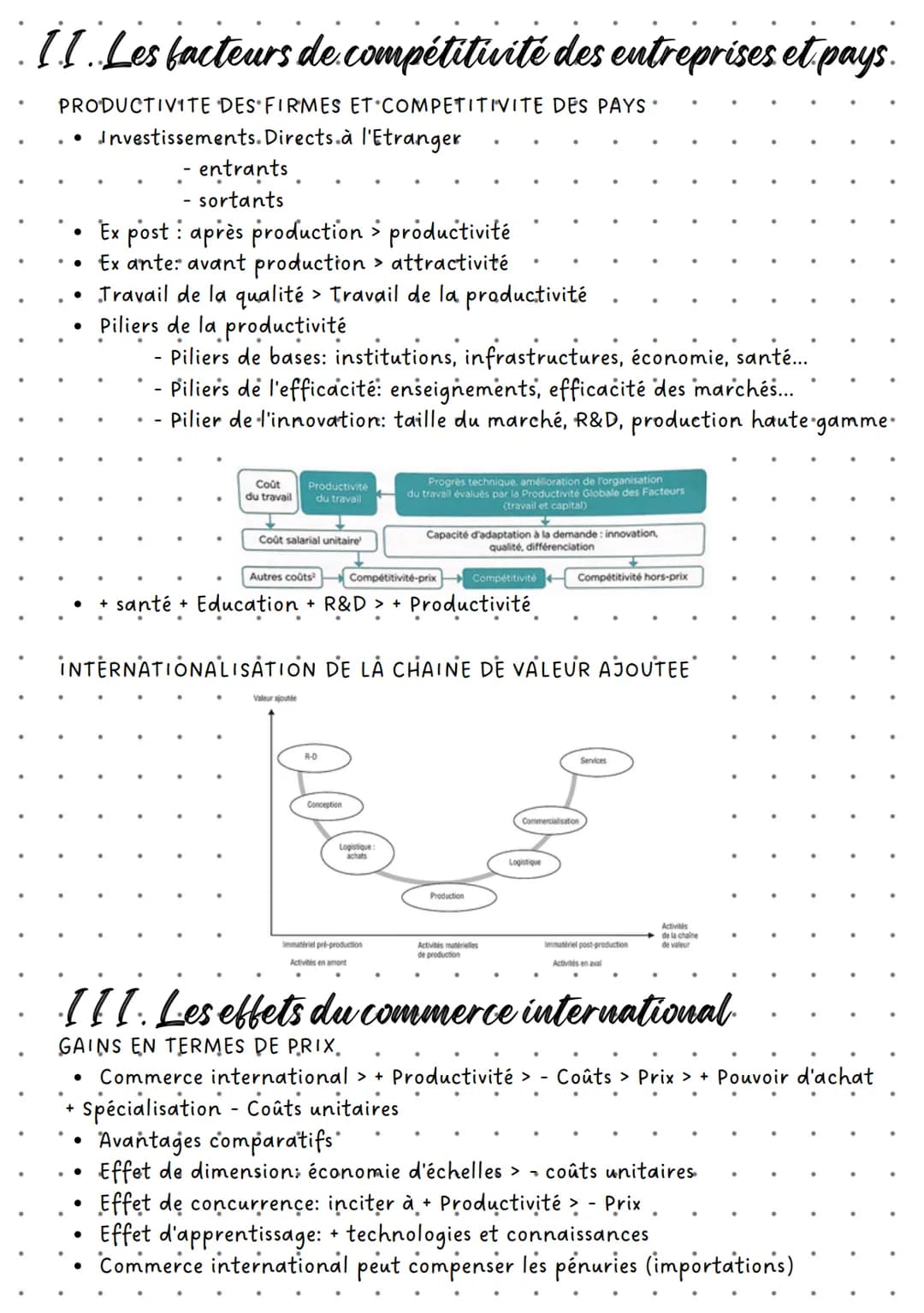 Les fondements de commerce
international et l'internationlisation
de la production
Definitions
• Commerce international: ensemble des flux m