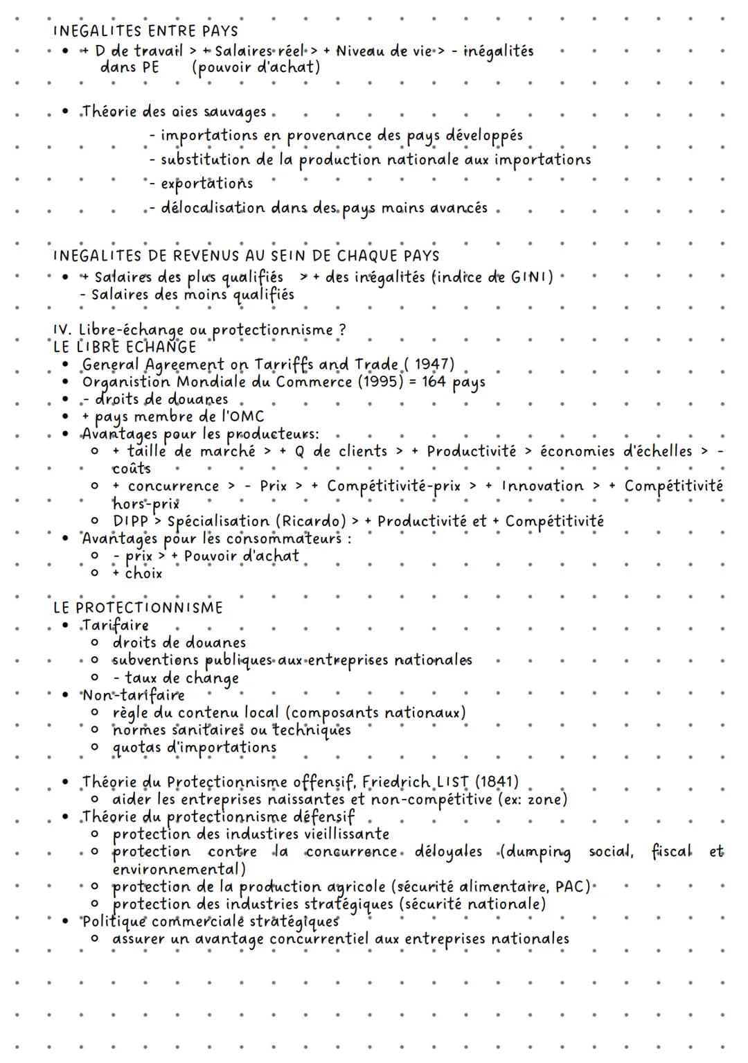 Les fondements de commerce
international et l'internationlisation
de la production
Definitions
• Commerce international: ensemble des flux m