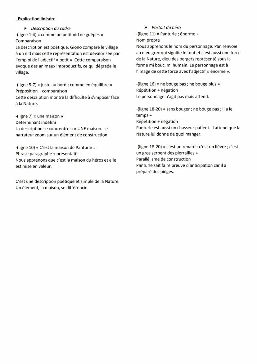 << Regain » de Jean Giono
Texte 10: célébration d'un monde naturel
Support: extrait « Regain » de Jean Giono
➜ Comment Jean Giono célèbre le