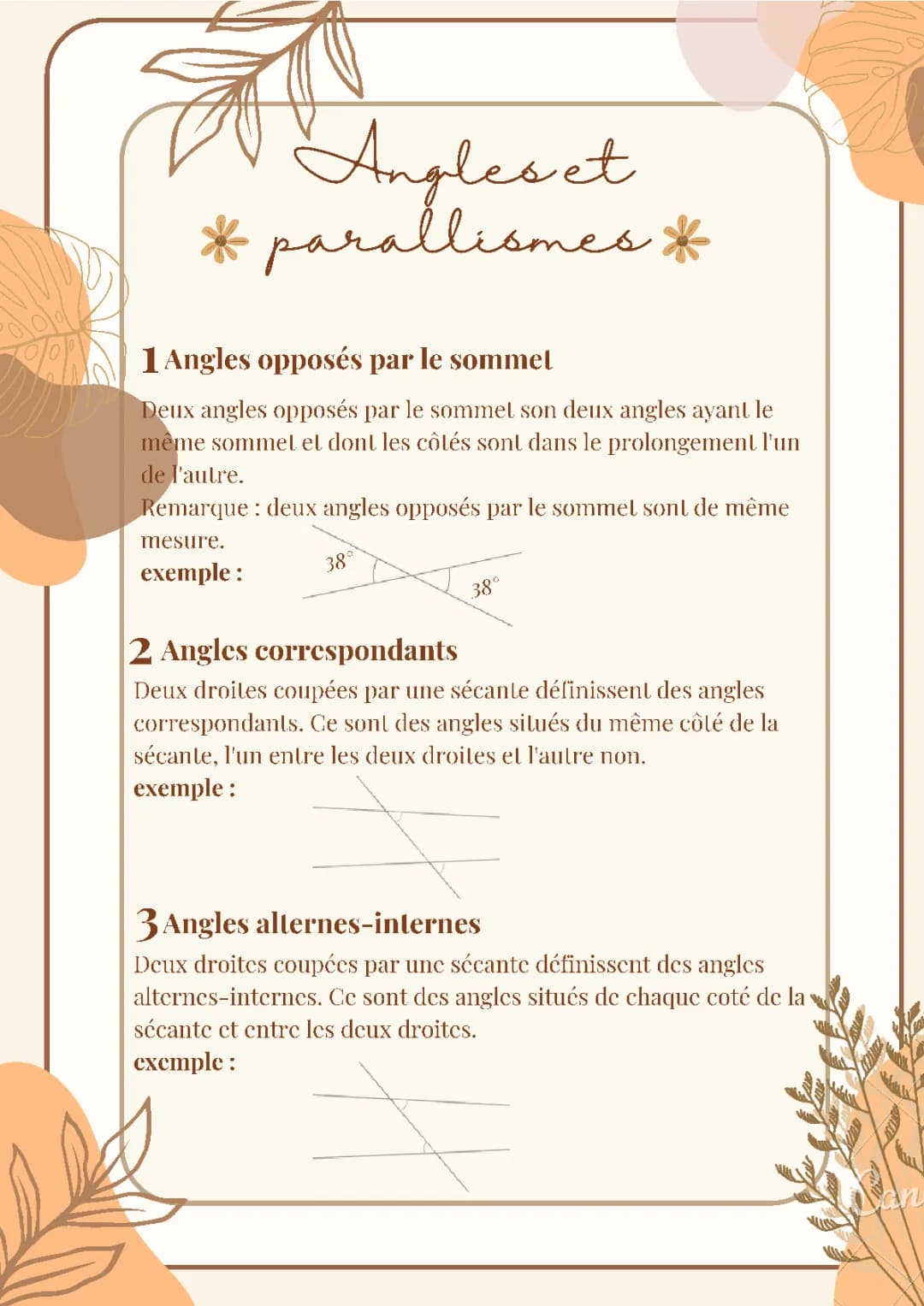 Angles et parallélisme