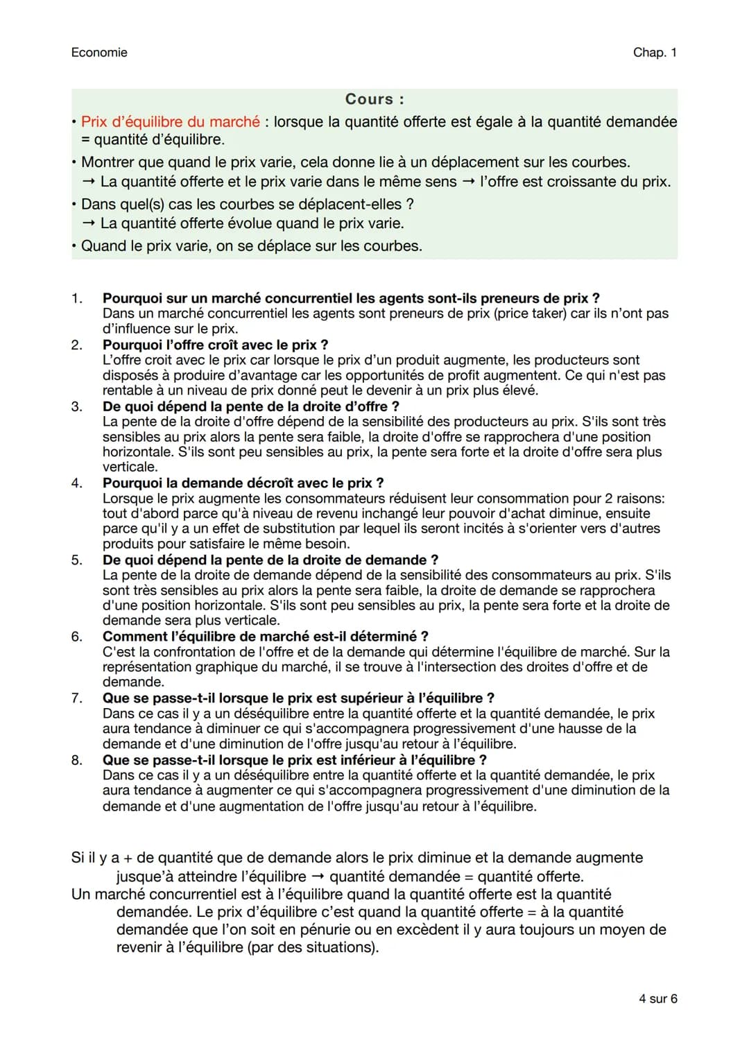 Economie
COMMENT UN MARCHÉ CONCURRENTIEL FONCTIONNE-T-IL ?
5.
Chap. 1
Activité 1 : Le marché des smartphones
2.
1. Moins de production à l'é