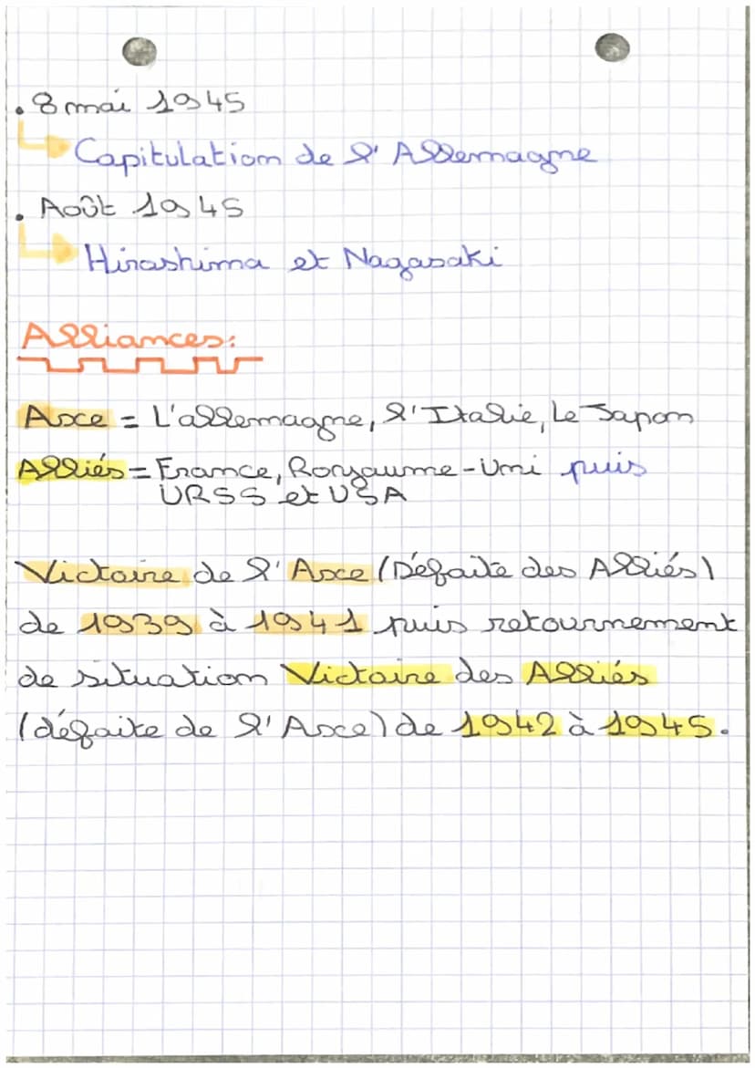 • histoinen
Seconde Guerre mondiale.
Dates et événements:
en
• 1er septembre 1939
l'allemagne envahit la Pologne
Mai-Juin 1940
Débacle Franç