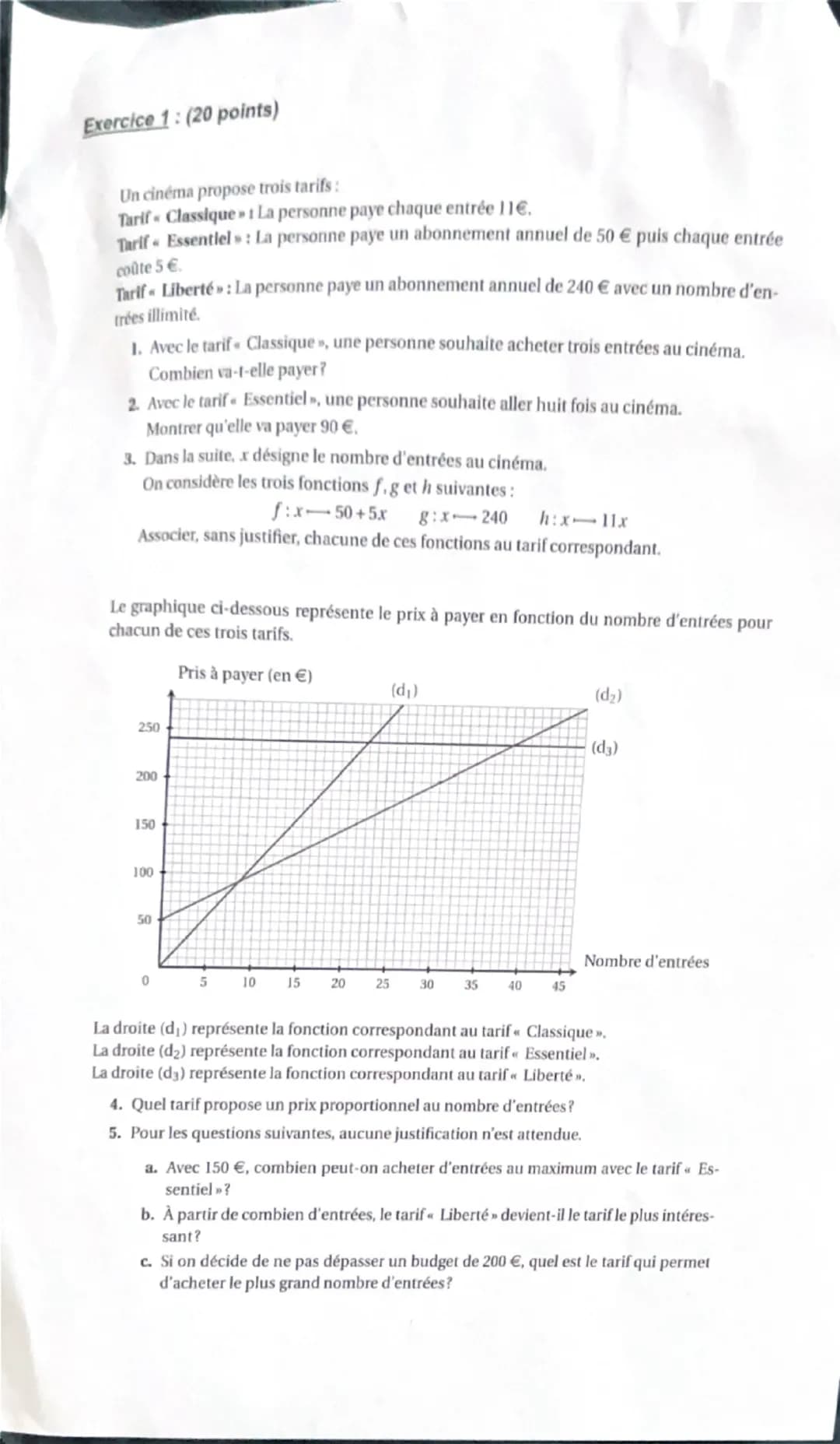 --- OCR Start ---
DIPLÔME NATIONAL DU BREVET
MATHÉMATIQUES
Série générale
Durée de l'épreuve: 2 h 00
100 points
Matériel autorisé
L'usage de