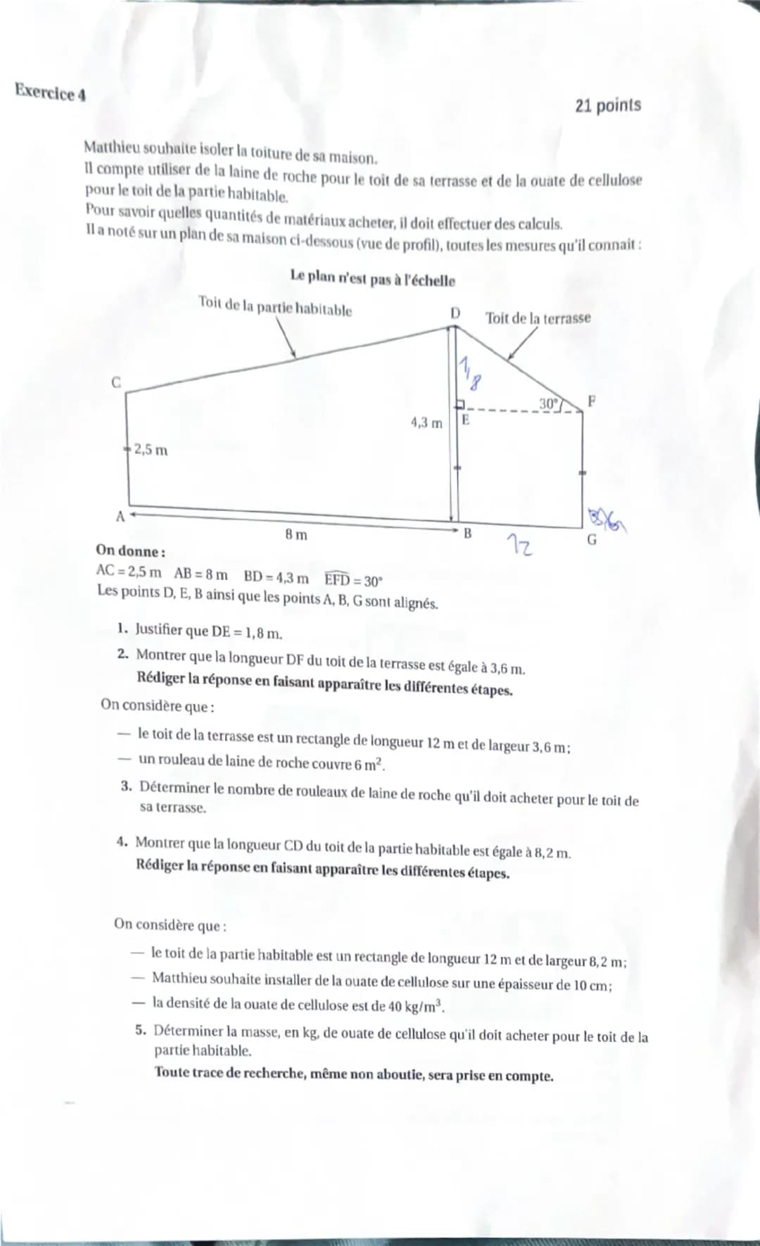 --- OCR Start ---
DIPLÔME NATIONAL DU BREVET
MATHÉMATIQUES
Série générale
Durée de l'épreuve: 2 h 00
100 points
Matériel autorisé
L'usage de