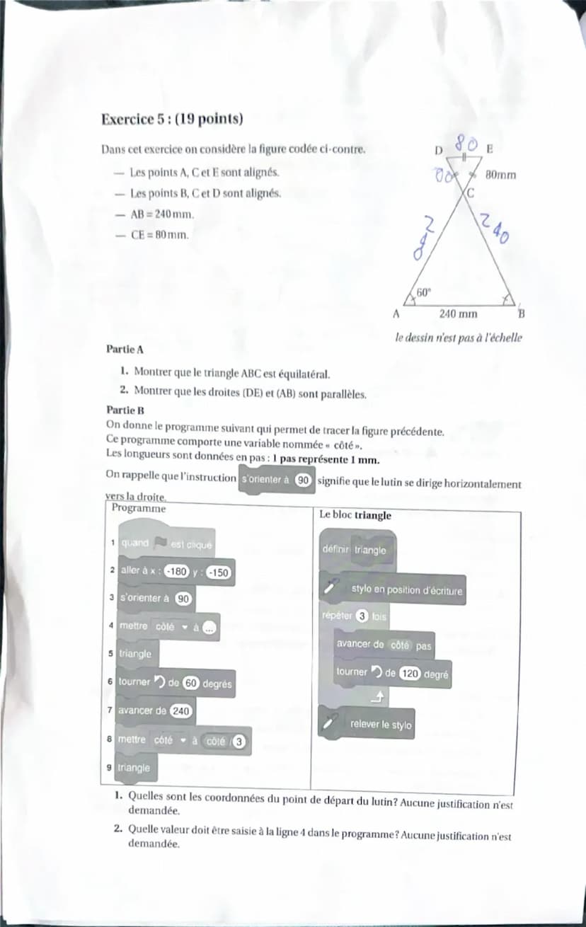 --- OCR Start ---
DIPLÔME NATIONAL DU BREVET
MATHÉMATIQUES
Série générale
Durée de l'épreuve: 2 h 00
100 points
Matériel autorisé
L'usage de