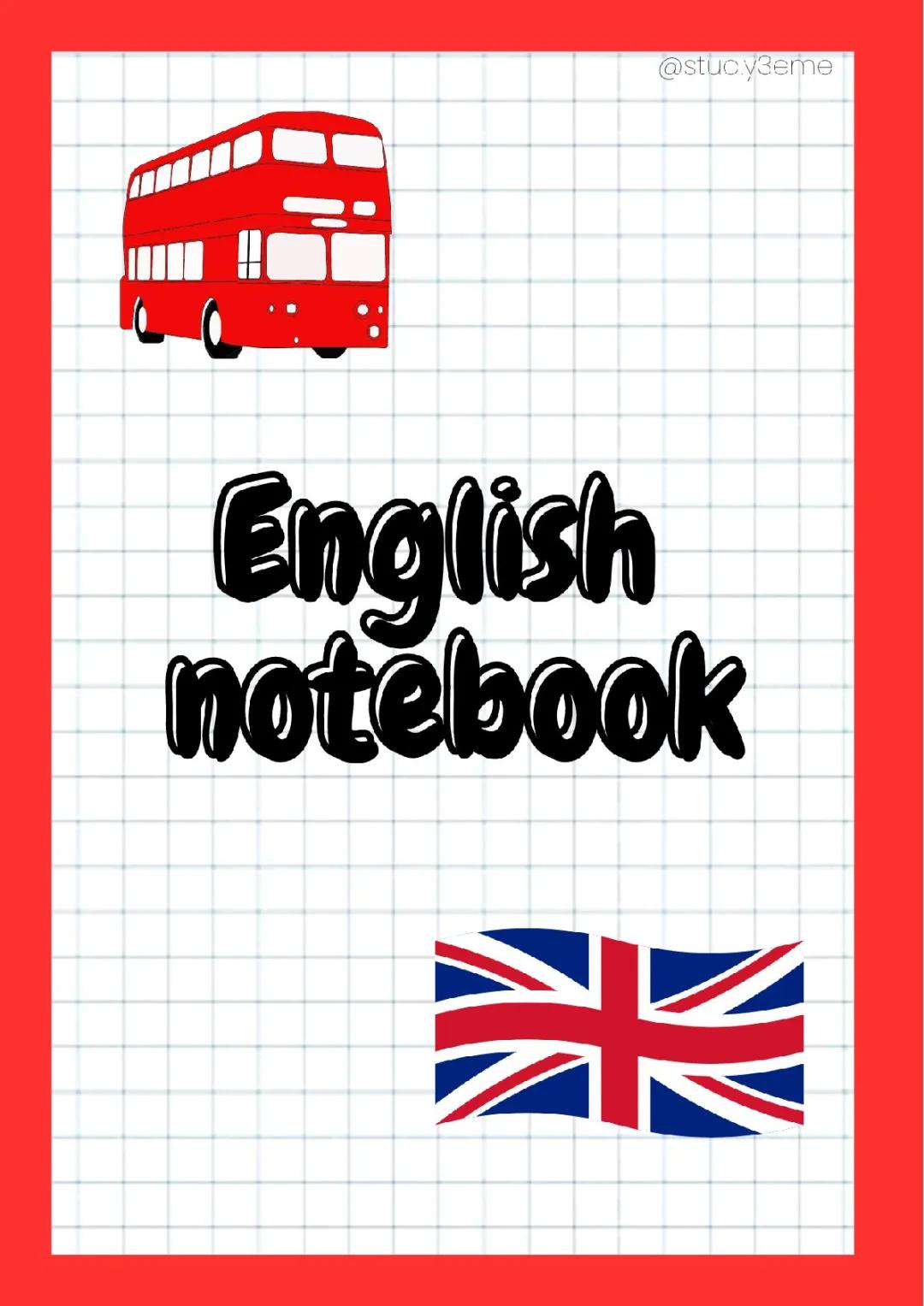 Page de garde : anglais 