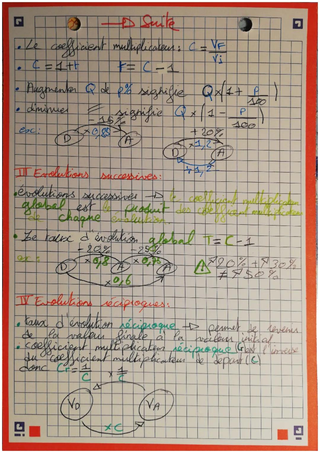 G
# Maths
I Repartión, pourcentage

1) Définition:

propation = $\frac{\text{no d' elements de A}}{\text{bb d'éléments de B}}$

concentage =