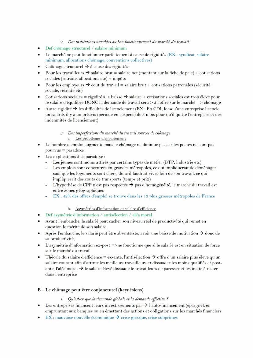 Introduction : définition et mesure du chômage
Def chômage /sous-emploi / halo du chômage
Travail peut ne pas être déclaré et rémunéré (EX: 