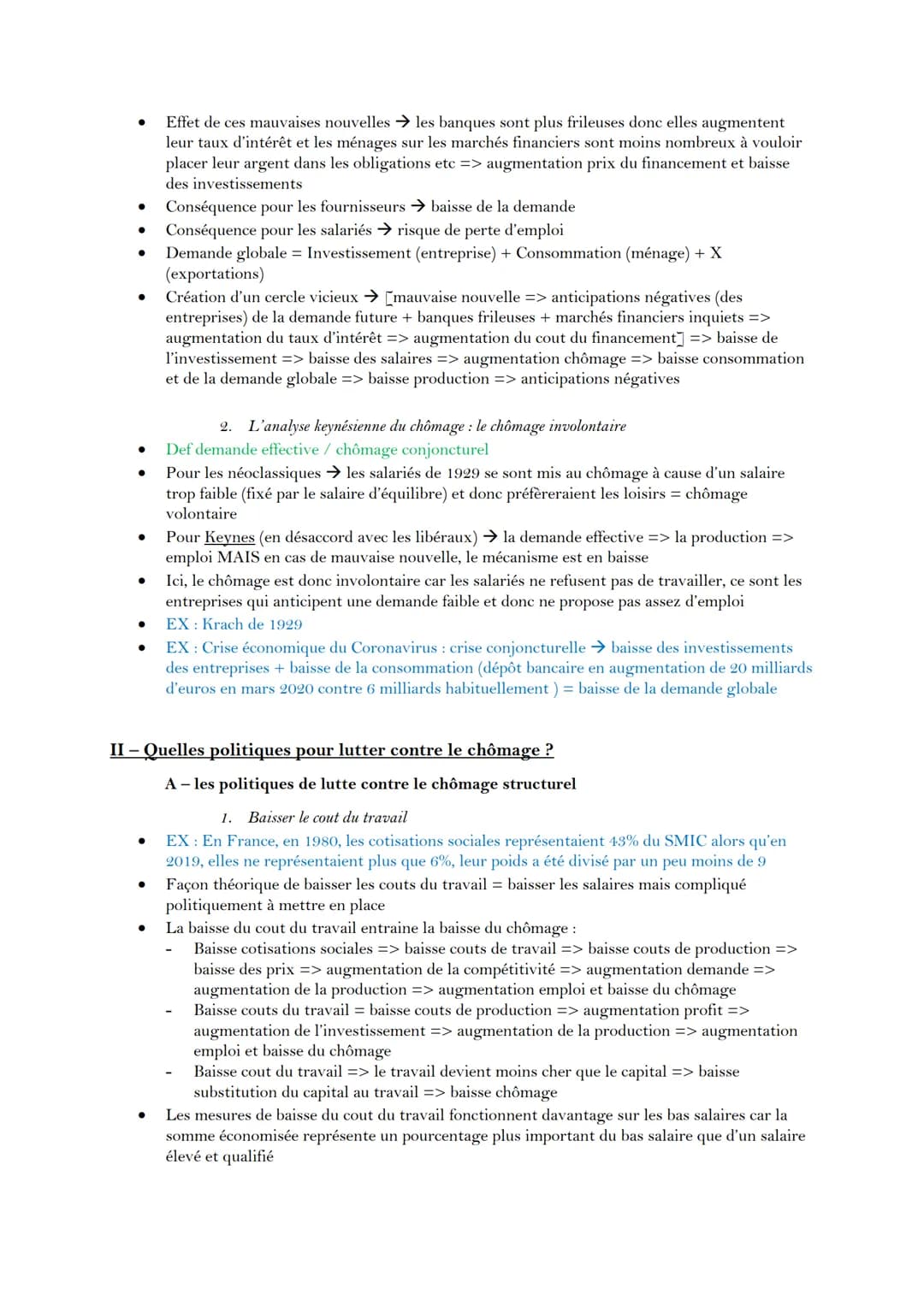 Introduction : définition et mesure du chômage
Def chômage /sous-emploi / halo du chômage
Travail peut ne pas être déclaré et rémunéré (EX: 