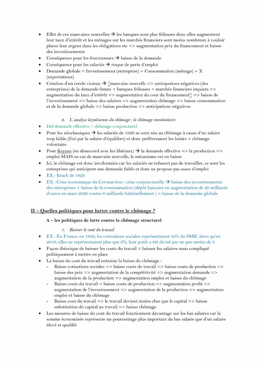 Introduction : définition et mesure du chômage
Def chômage /sous-emploi / halo du chômage
Travail peut ne pas être déclaré et rémunéré (EX: 
