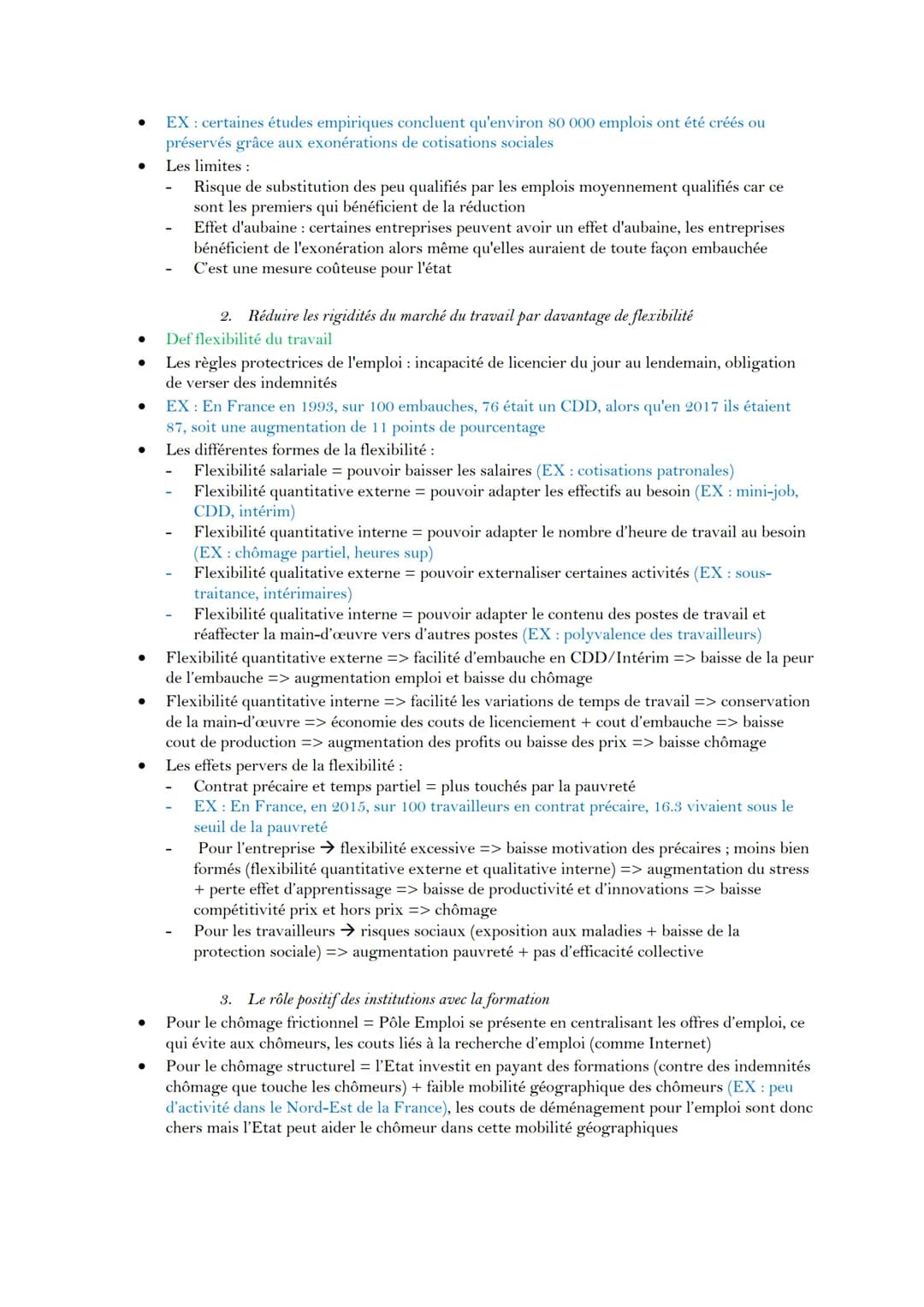 Introduction : définition et mesure du chômage
Def chômage /sous-emploi / halo du chômage
Travail peut ne pas être déclaré et rémunéré (EX: 