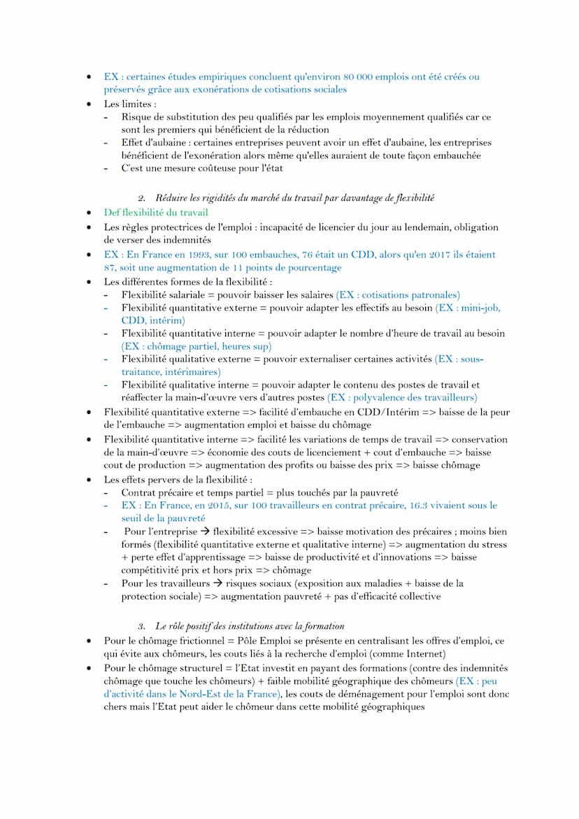 Introduction : définition et mesure du chômage
Def chômage /sous-emploi / halo du chômage
Travail peut ne pas être déclaré et rémunéré (EX: 