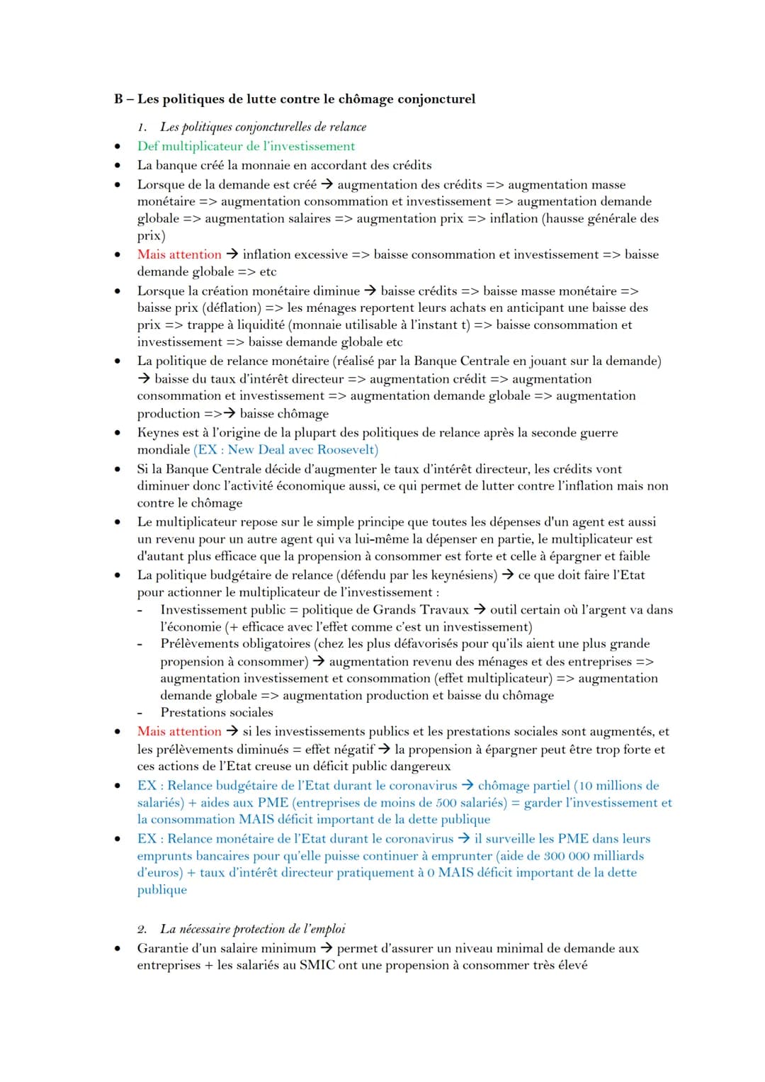 Introduction : définition et mesure du chômage
Def chômage /sous-emploi / halo du chômage
Travail peut ne pas être déclaré et rémunéré (EX: 