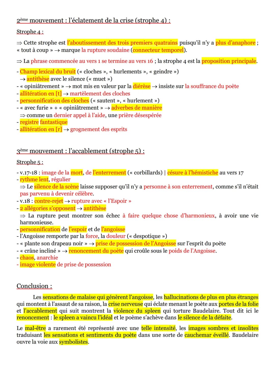 LL1 << Spleen » ; « Quand le ciel bas et lourd... » :
Introduction :
La fin de la première section du recueil Les Fleurs du mal de Charles B