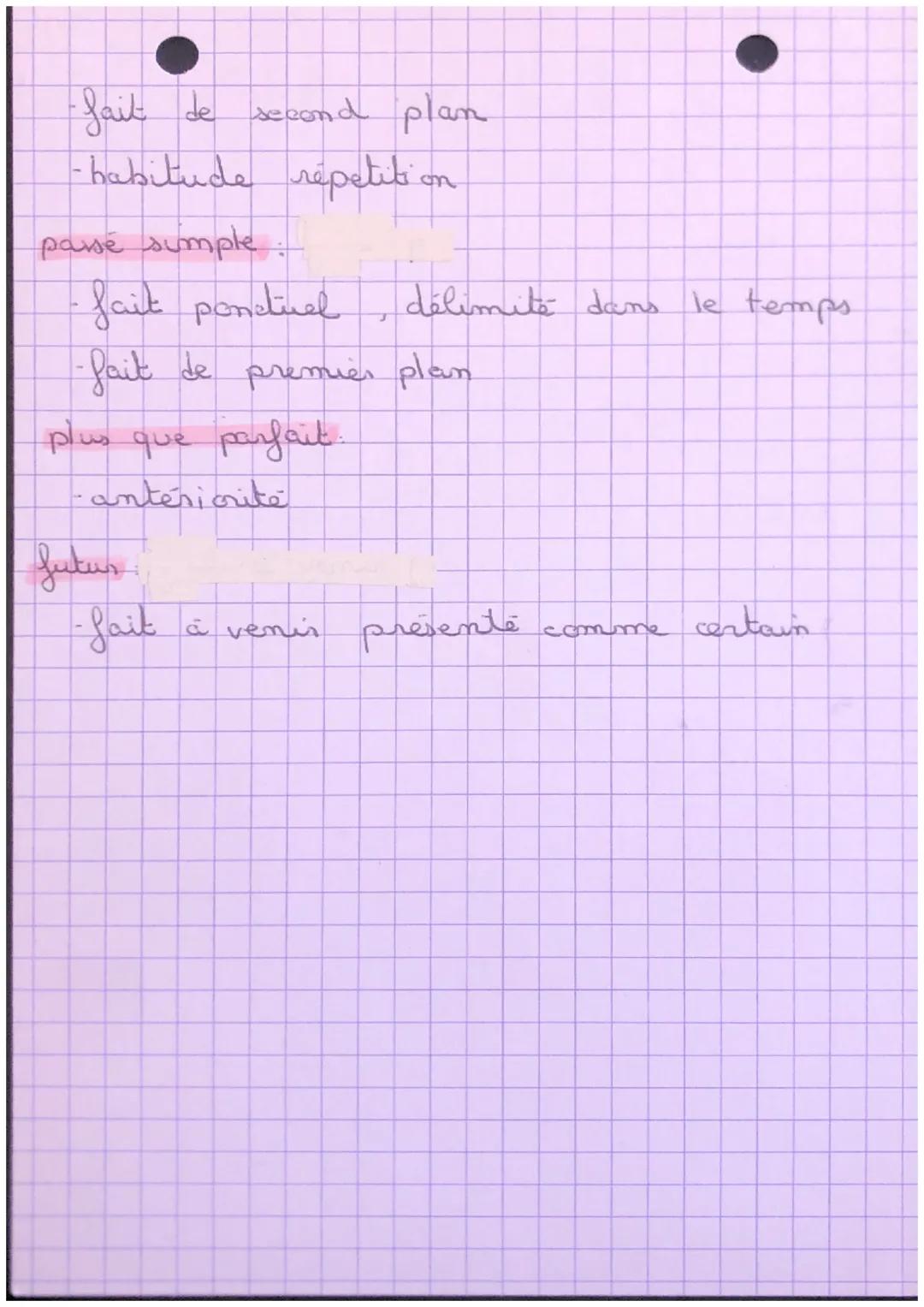 BREVET
# FRANÇAIS
• valeurs/emplois des temps

présent:
- présent de mamation: récit raconter au
present
- present d'émanciation présent qui