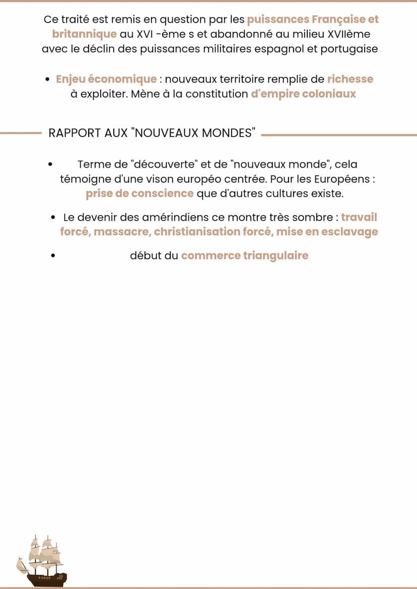 histoire
LES GRANDES DECOUVERTES
Grandes découvertes : désignent le mouvement d'exploration
maritimes entrepris par les puissances européenn