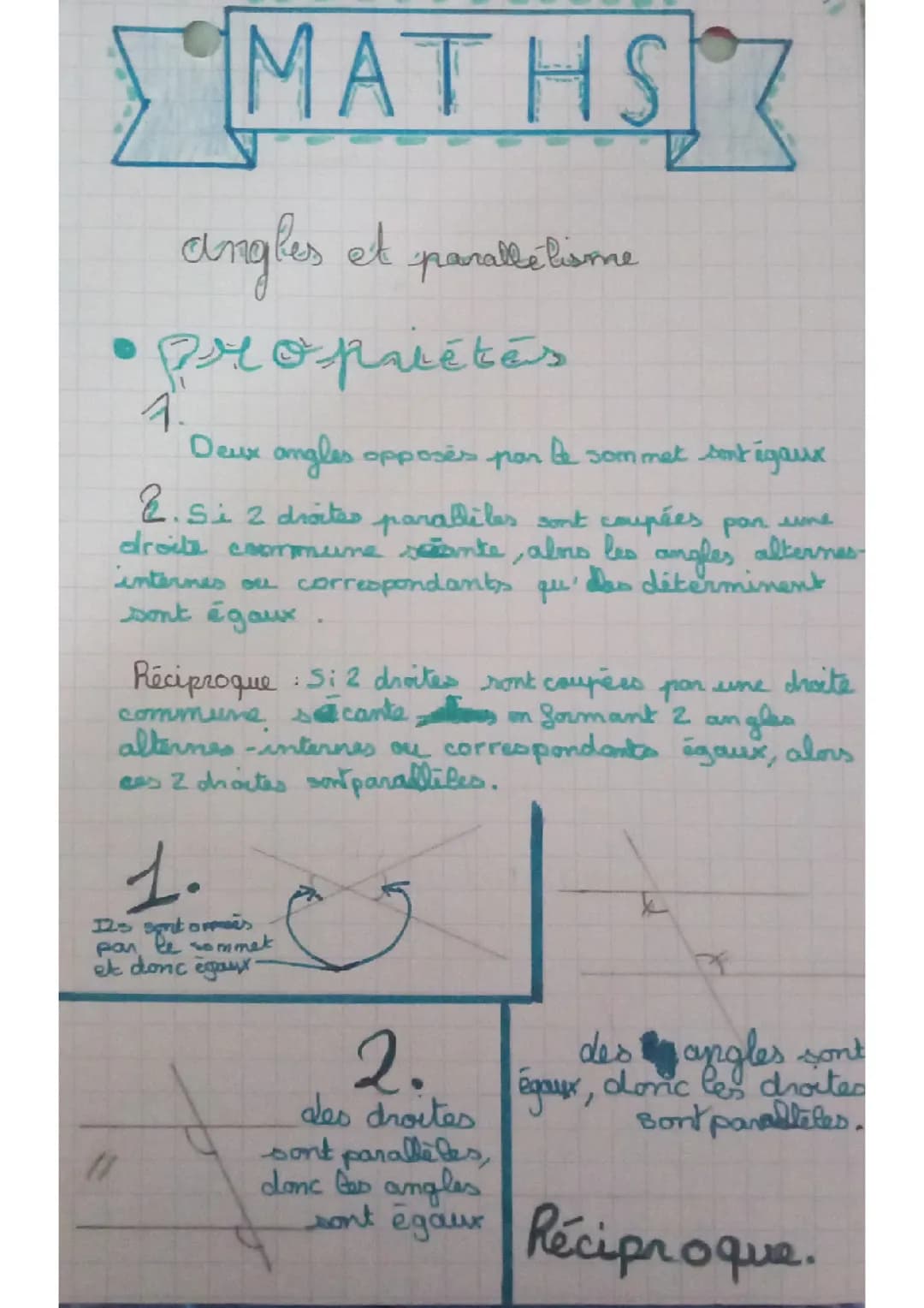 Angles et parallèlismes 