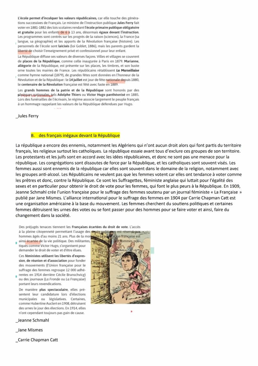 LA TROISIÈME RÉPUBLIQUE AVANT 1914,
UN RÉGIME POLITIQUE ET UN EMPIRE COLONIAL
Introduction
Durant l'été 1870, la France est en guerre contre