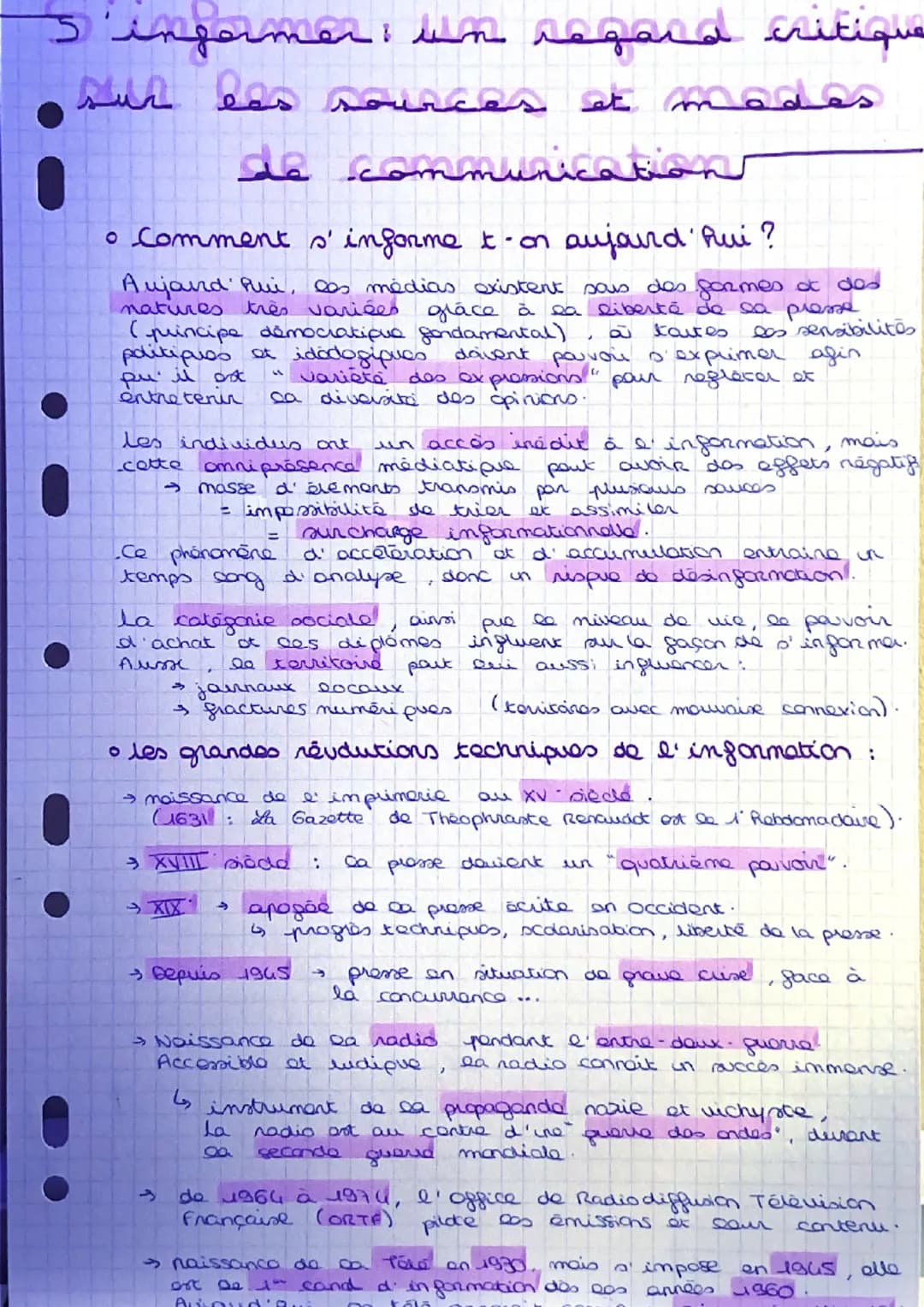 3 informer, un regard critique
sur les sources et modes
de communication
• Comment
Aujourd'hui,
s' informe t-on aujourd'hui ?
les médias exi