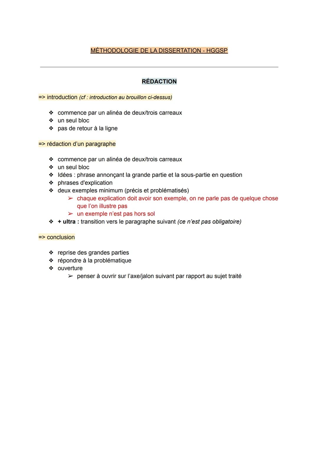 MÉTHODOLOGIE DE LA DISSERTATION - HGGSP
Étape 1 - BROUILLON
=> définir les mots de la question
questionner les mots singulier/pluriel - Pour