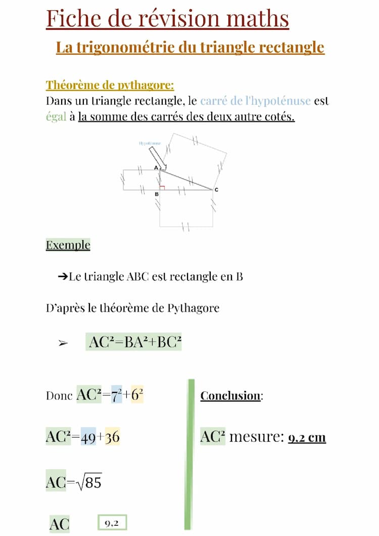 Know Trigonométrie du Triangle Rectangle  thumbnail