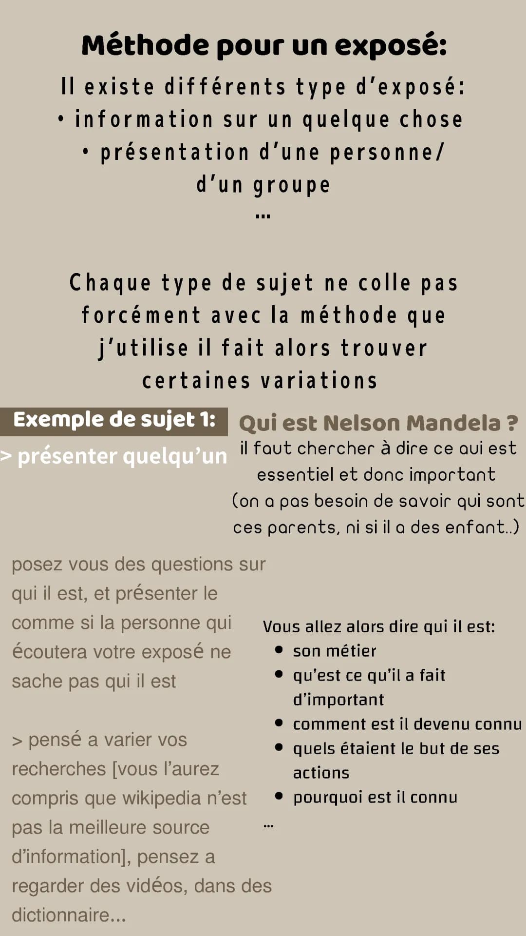 méthode exposé