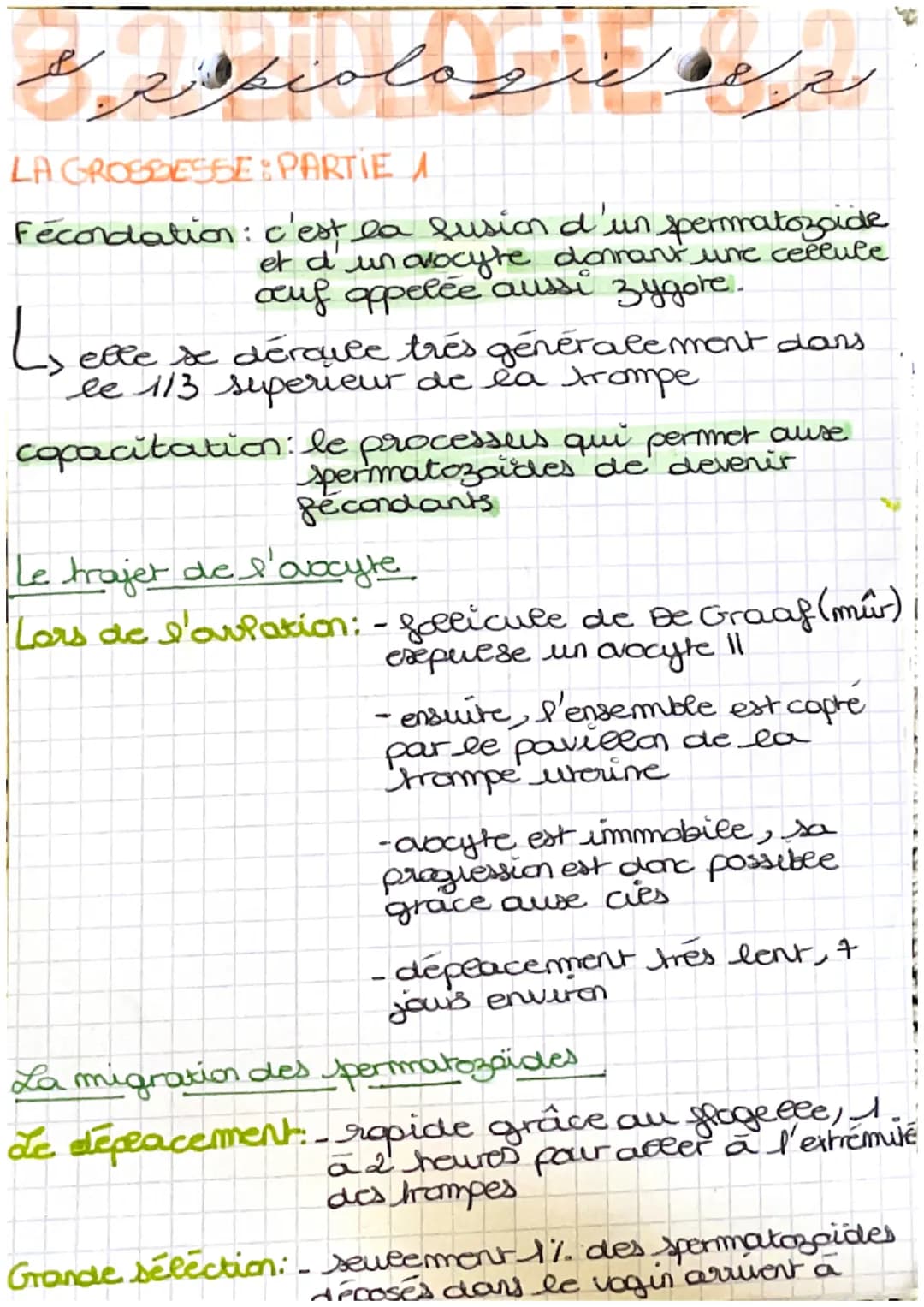 خرید
وبدا المنهم من الان
LA GROSBIESSE: PARTIE A
Fécondation : c'est la fusion d'un spermatozoide
et d'un ovocyte donnant une cellule
auf ap