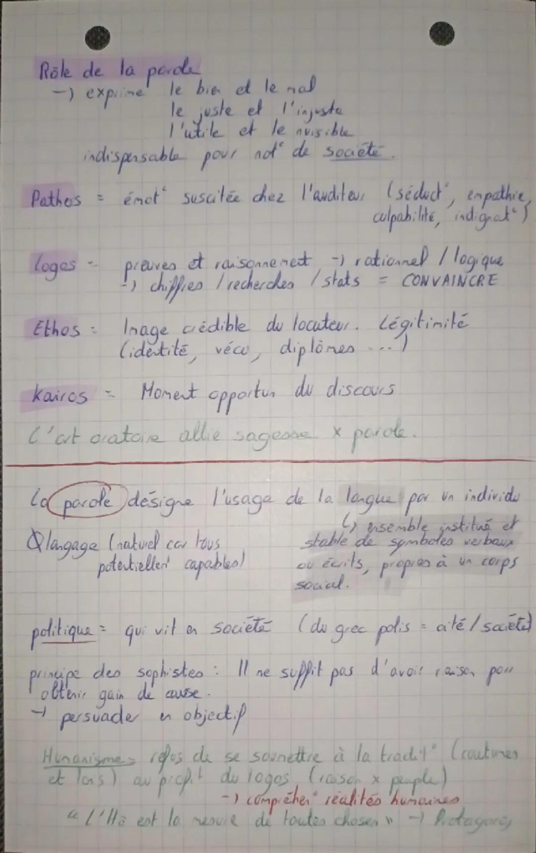 Lambert
Sixtine
• HLP
15/10/25
163
L'Homme est influencé tant por sa raison que por ses
émotions. C'est in ce sens que la parole en tant
que