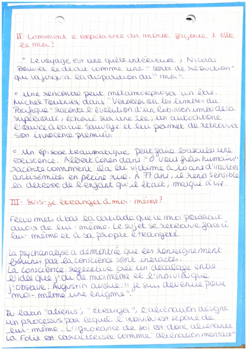 Séquence 3
LES METAMORPHOSES DU MOI
Introduction:
1
Au 16° siècle, avec les Essais, Montaigne interroge le
"je" face à la complexité du mond