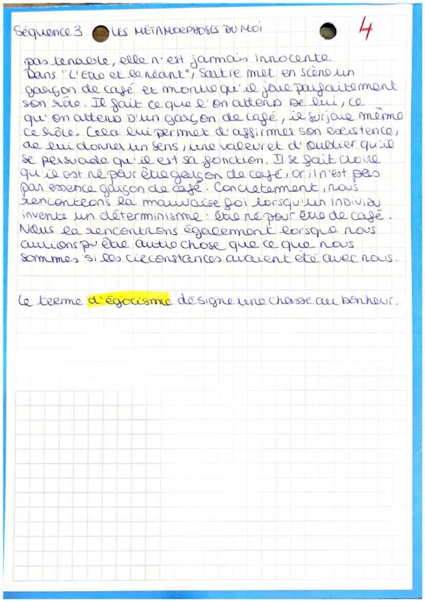 Séquence 3
LES METAMORPHOSES DU MOI
Introduction:
1
Au 16° siècle, avec les Essais, Montaigne interroge le
"je" face à la complexité du mond
