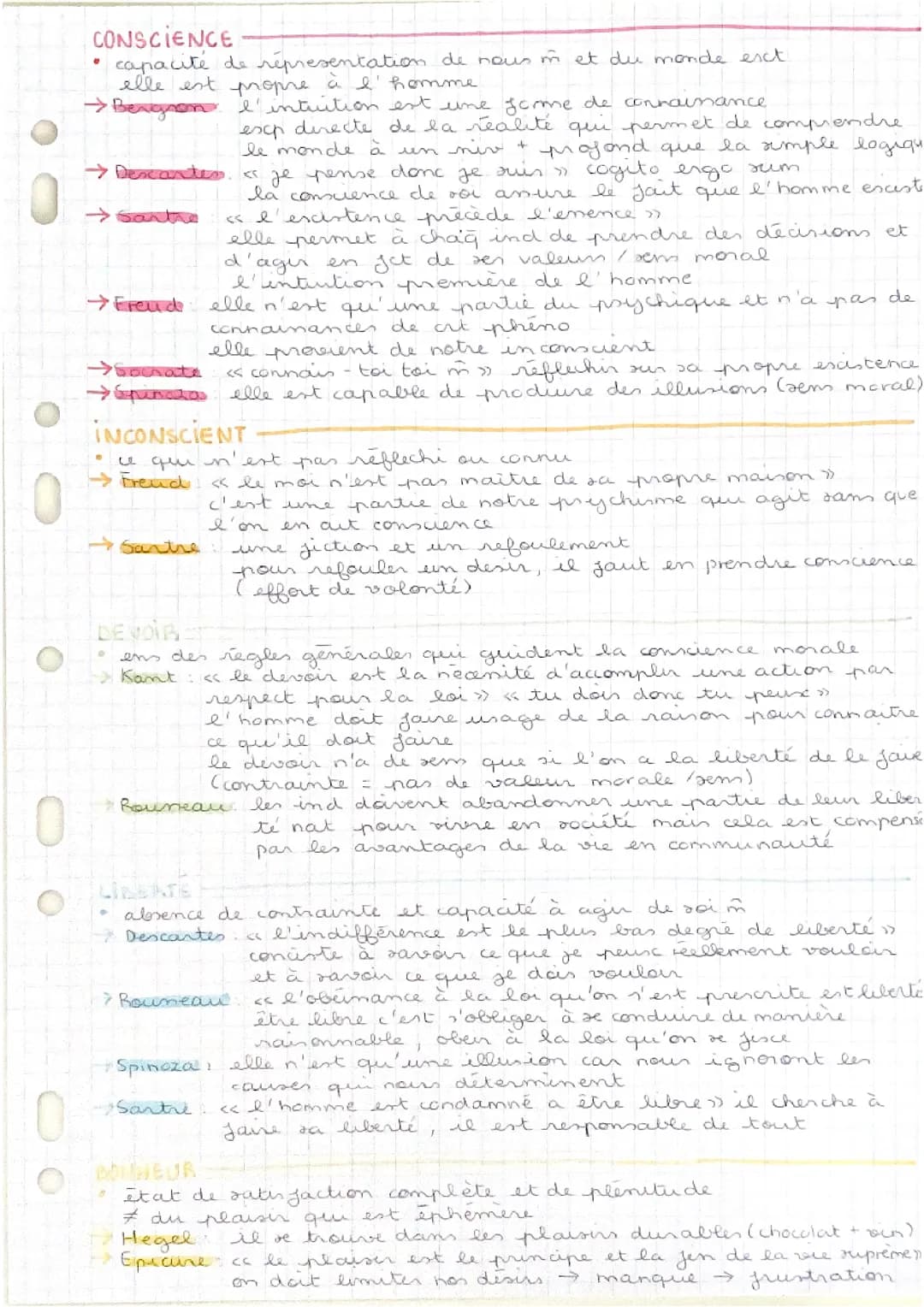Fiches philo 17 notions