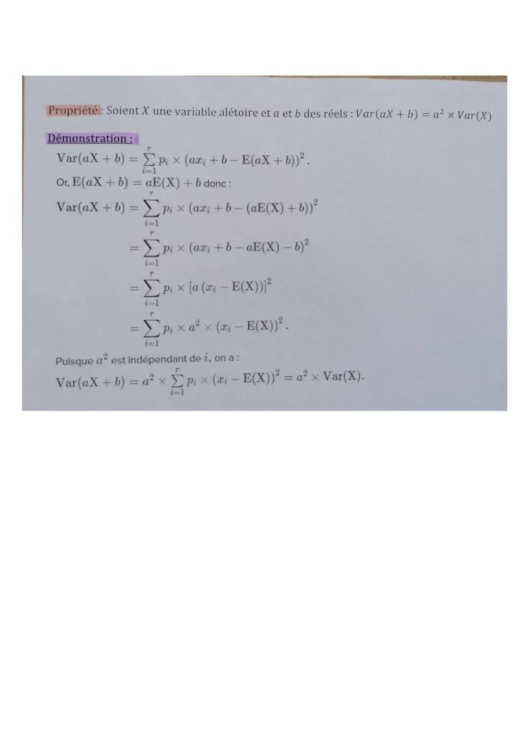 1. Variables aléatoires
Définition: Soit l'univers associé à une expérience aléatoire.
Une variable aléatoire est une fonction définie sur .
