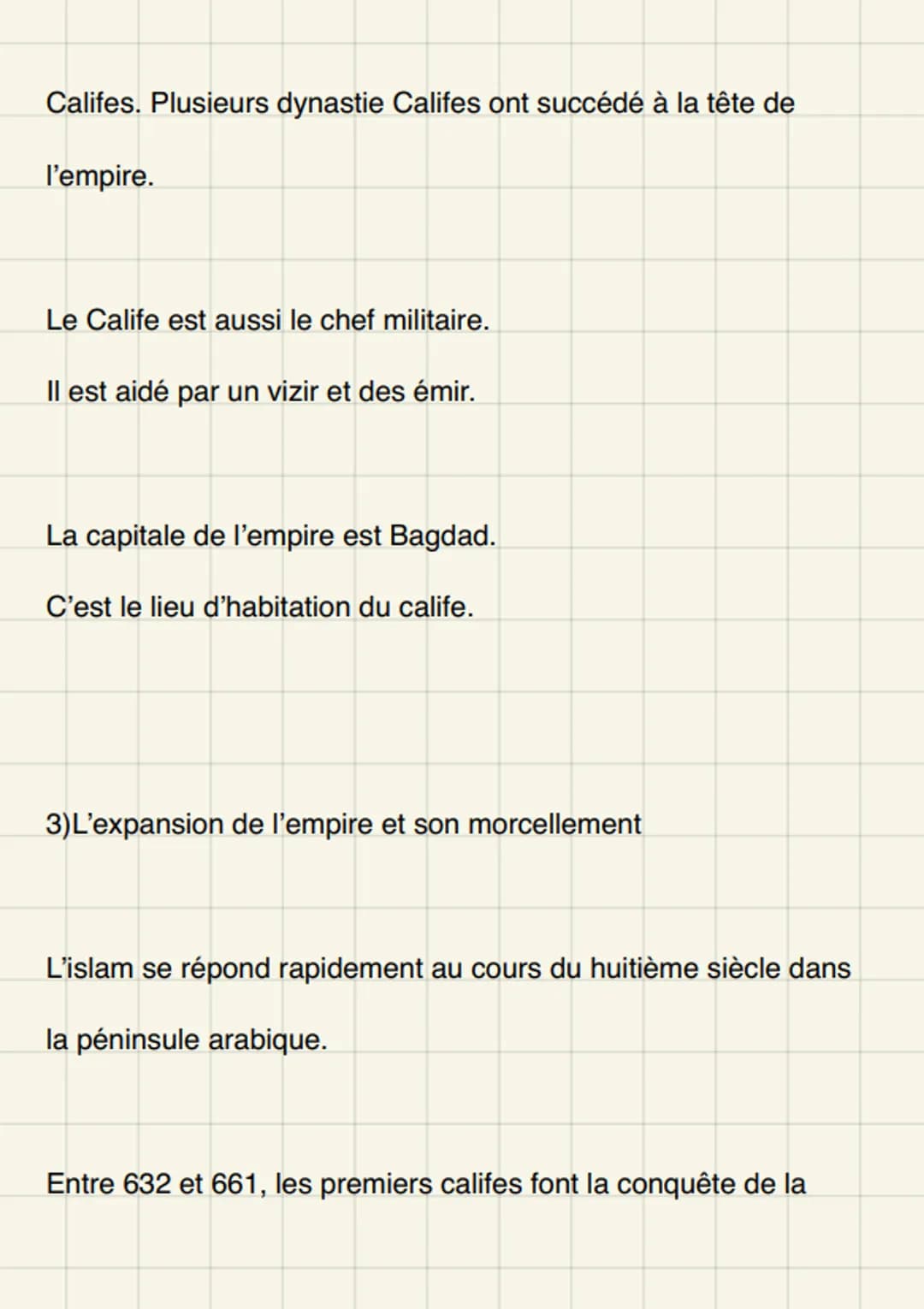 L'islam
Une religion, un empire
Au au début du, les arabes c'est pour la plupart polythéistes.
Mohamed, on travailler on va annoncer une nou