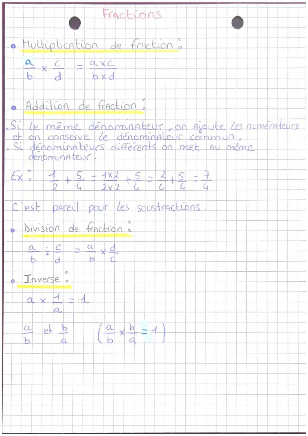 Fractions