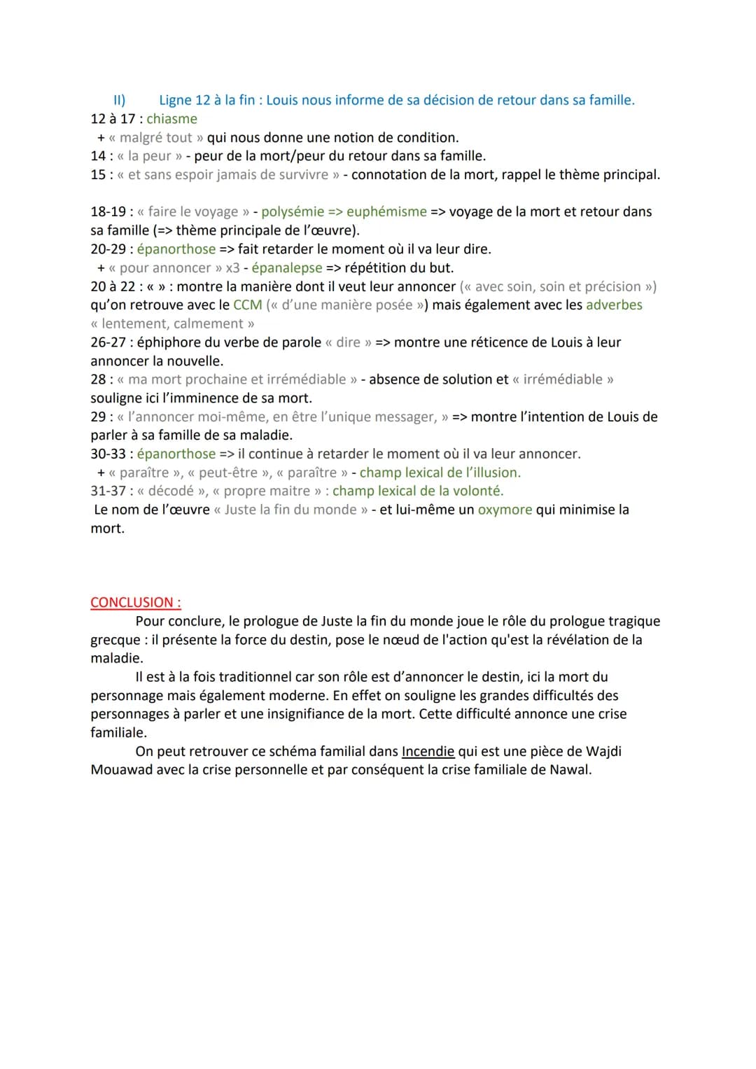 OBJET D'ÉTUDE N°1 : LE THÉÂTRE DU XVIIe s AU XXI s.
Séquence n°1 : parcours, crise personnelle, crise familiale.
TEXTE 1: << Prologue », Jus