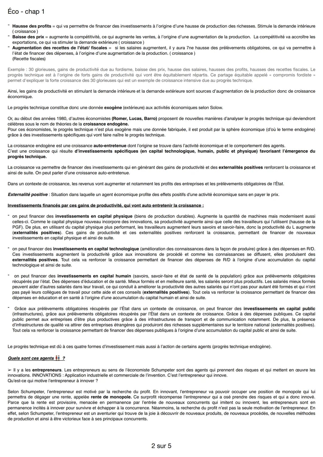 Éco
- chap 1
Quelles sont les sources et les défis de la croissance économique ?
Partie 1: les sources de la croissance économique:
PIB en v
