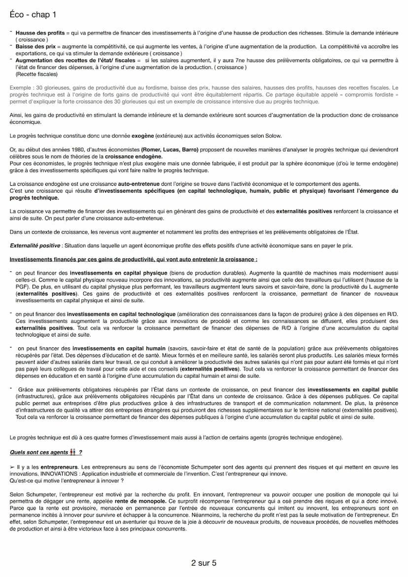 Éco
- chap 1
Quelles sont les sources et les défis de la croissance économique ?
Partie 1: les sources de la croissance économique:
PIB en v