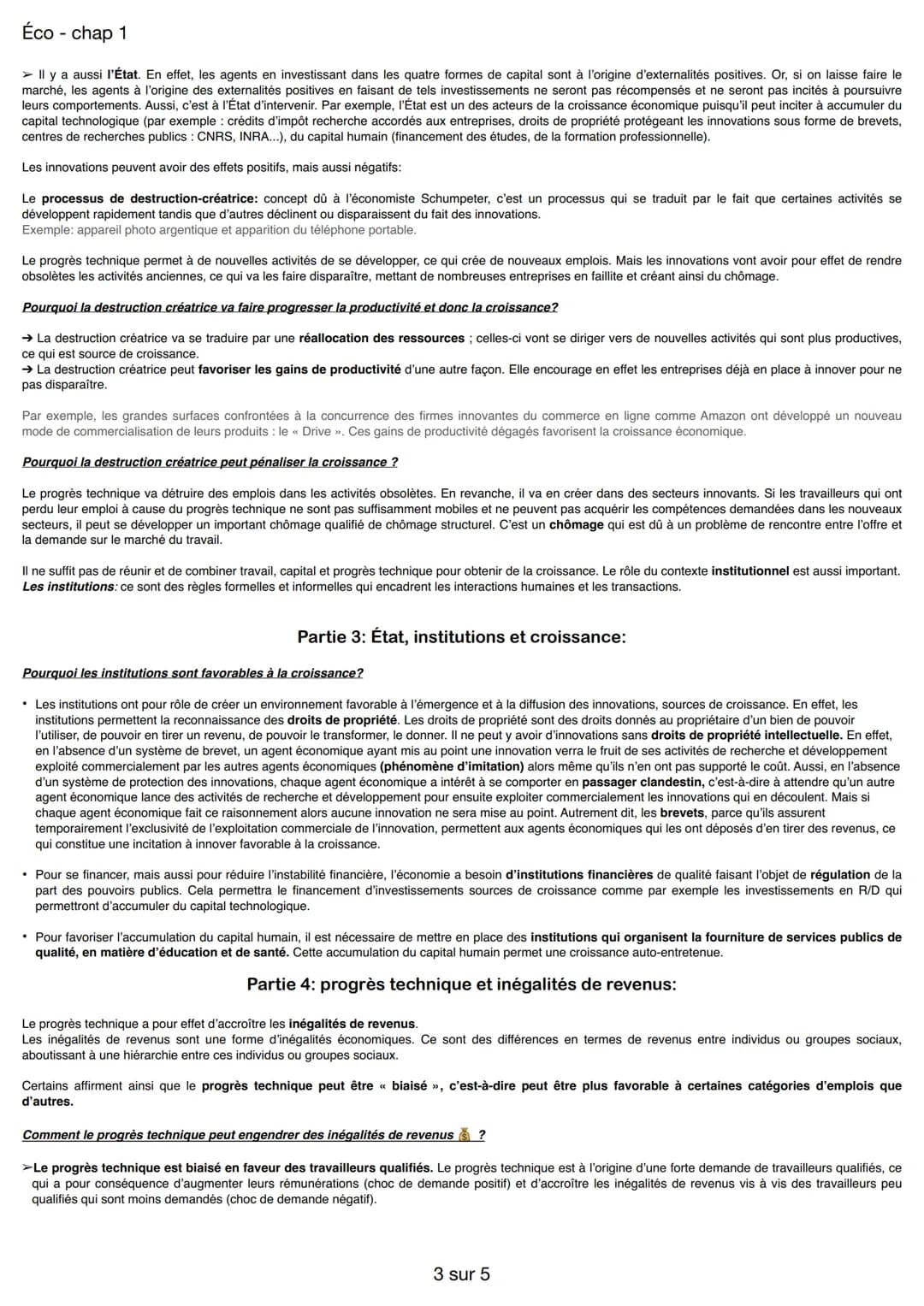 Éco
- chap 1
Quelles sont les sources et les défis de la croissance économique ?
Partie 1: les sources de la croissance économique:
PIB en v