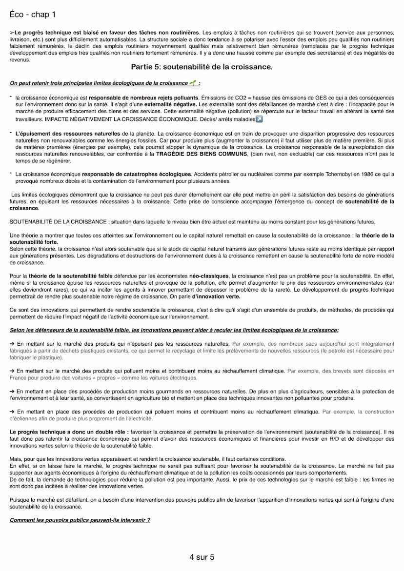 Éco
- chap 1
Quelles sont les sources et les défis de la croissance économique ?
Partie 1: les sources de la croissance économique:
PIB en v