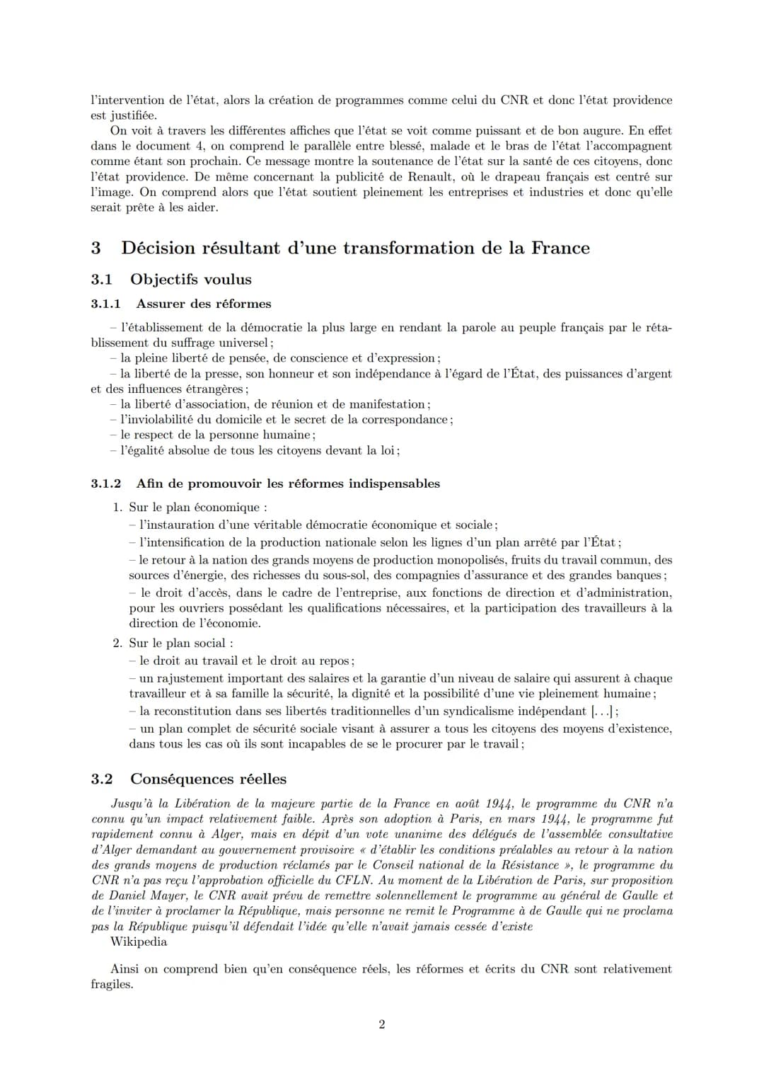 LYCEE GENERAL ET TECHNOLOGIQUE LA BRUYERE
Le programme du CNR et la naissance de la
Sécurité sociale
11 janvier 2022
AFFICHARD-PIERRI Gaëtan