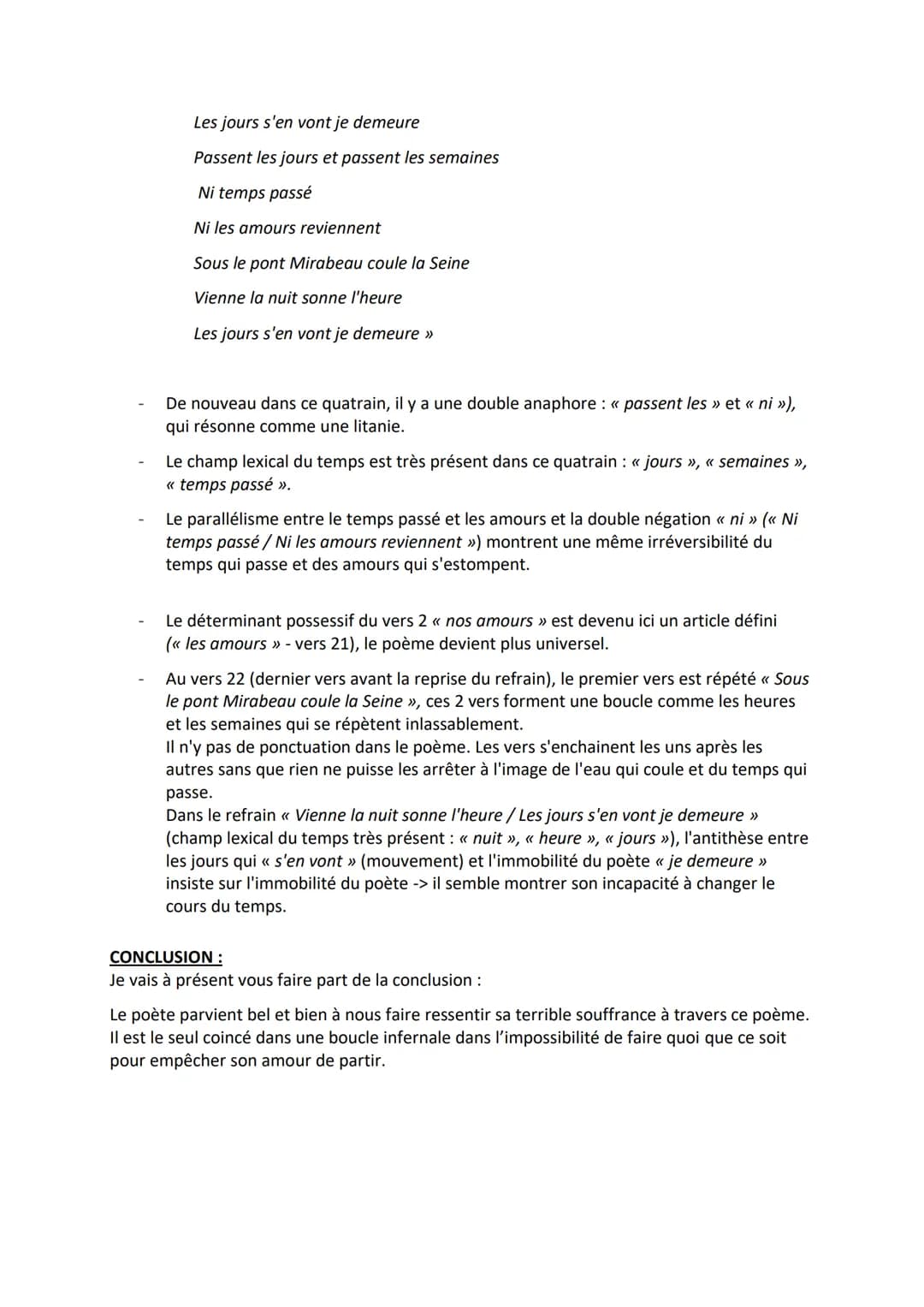Fiche de révision n°12:
Guillaume Apollinaire, Alcools, Le pont Mirabeau
INTRODUCTION :
Bonjour, M., aujourd'hui je vais vous présenter comm