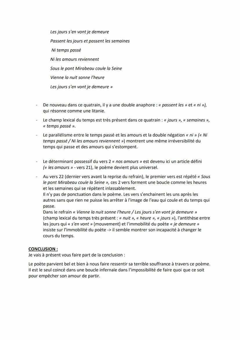 Fiche de révision n°12:
Guillaume Apollinaire, Alcools, Le pont Mirabeau
INTRODUCTION :
Bonjour, M., aujourd'hui je vais vous présenter comm